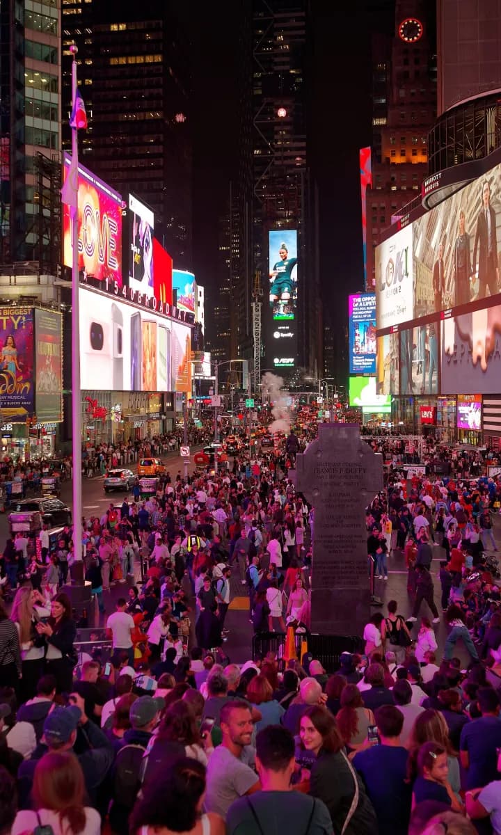 Times Square game background